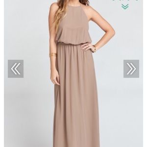 HEATHER HALTER DRESS ~ DUNE CHIFFON